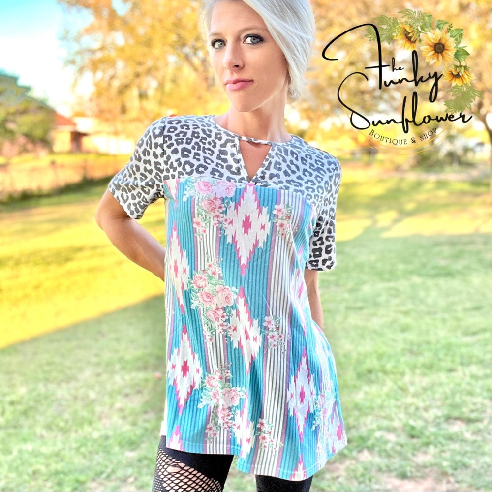 C̺͆L̺͆E̺͆A̺͆R̺͆A̺͆N̺͆C̺͆E̺͆ Leopard Aztec Low V Top